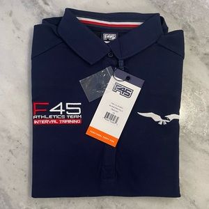 F45 uniform polo (women’s), NWT